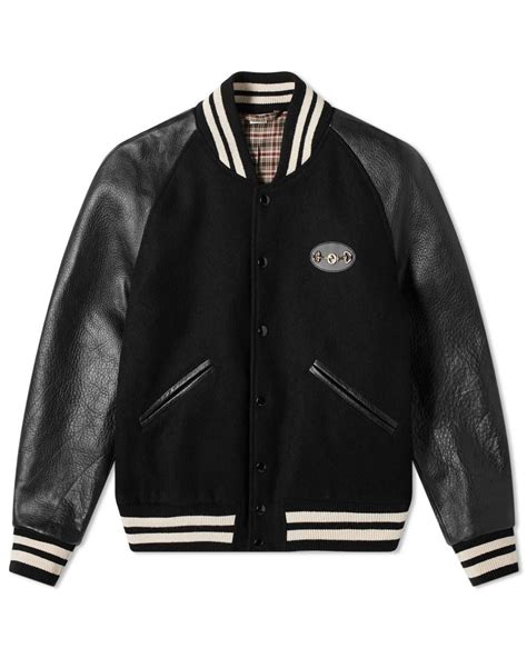 gucci horse jacket rake it up|Gucci Horse Bit Varsity Jacket in Black for Men .